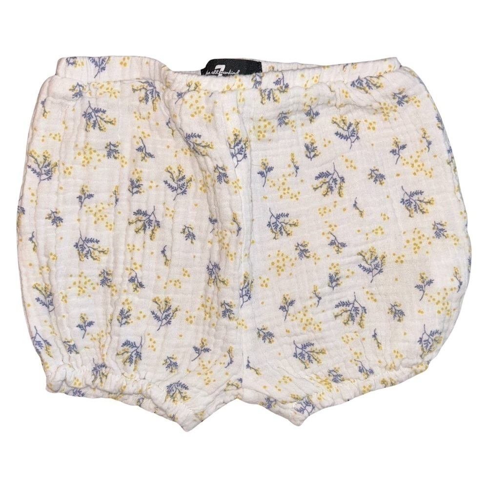 7 For All Mankind Baby Floral Bloomers - Size 12 Months